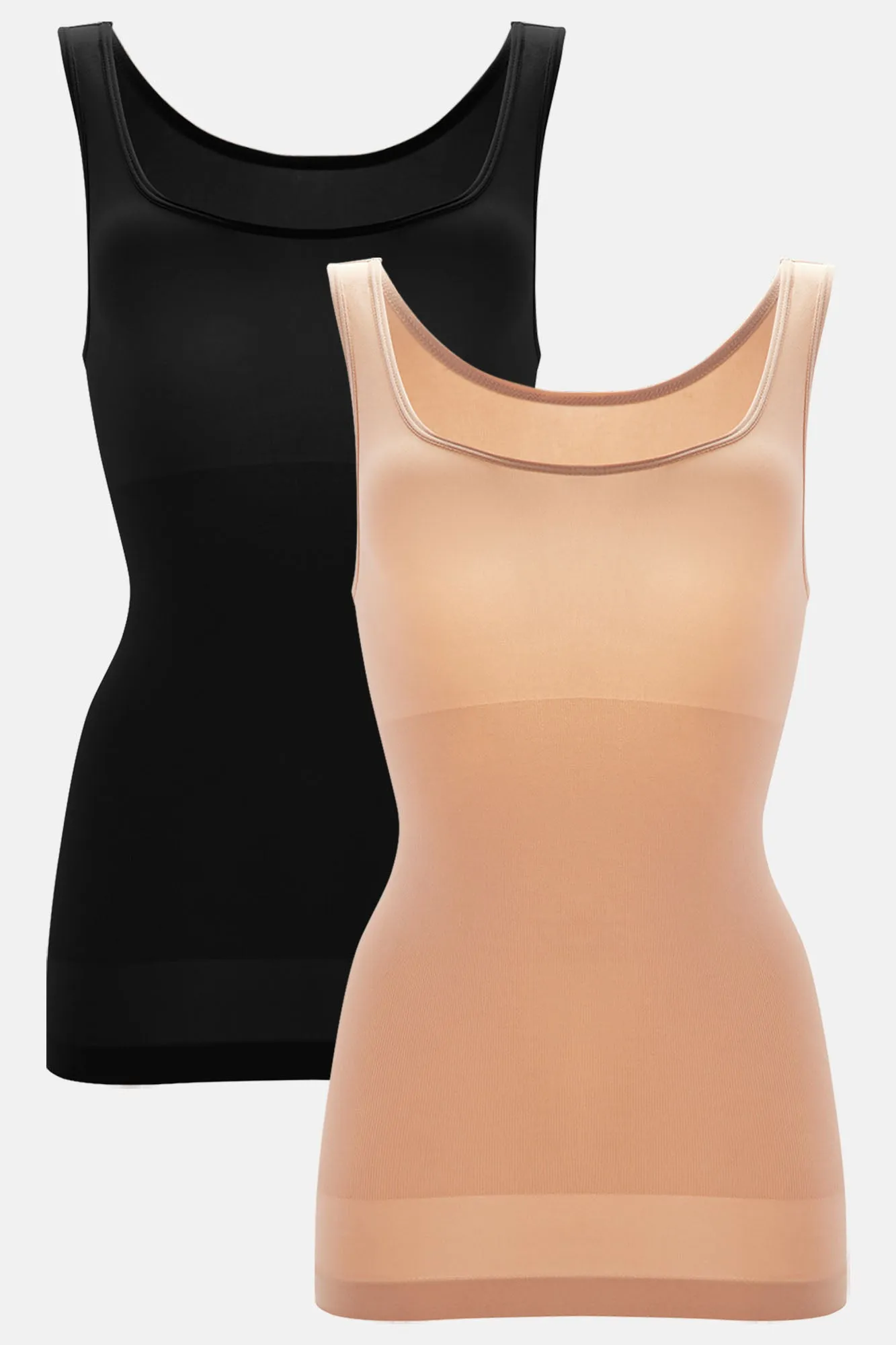 Always Curvy Shapewear 2 Pack Camis - Tan/Multi