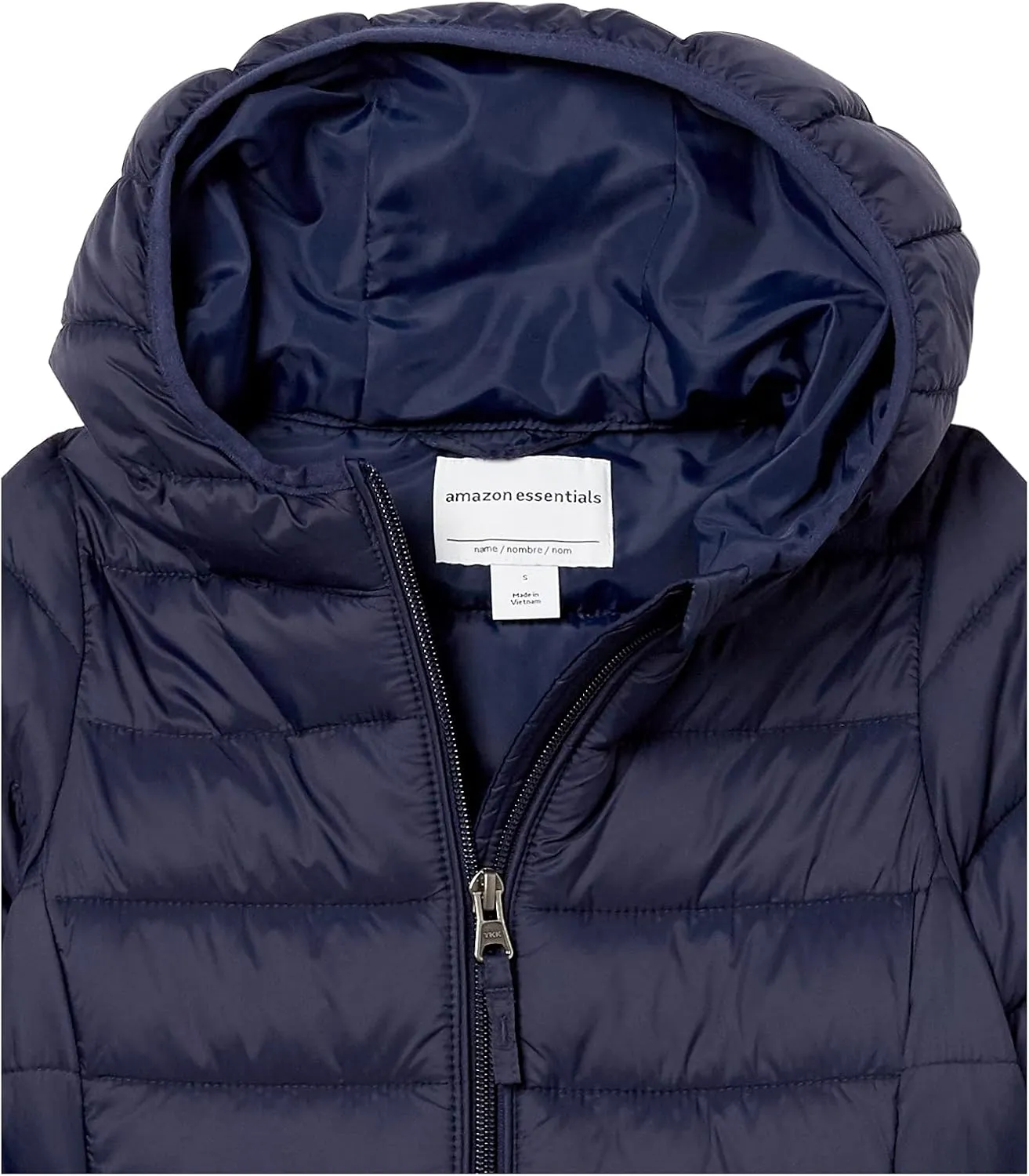Amazon Essentials Girls and Toddlers' Long Lightweight Hooded Puffer Jacket