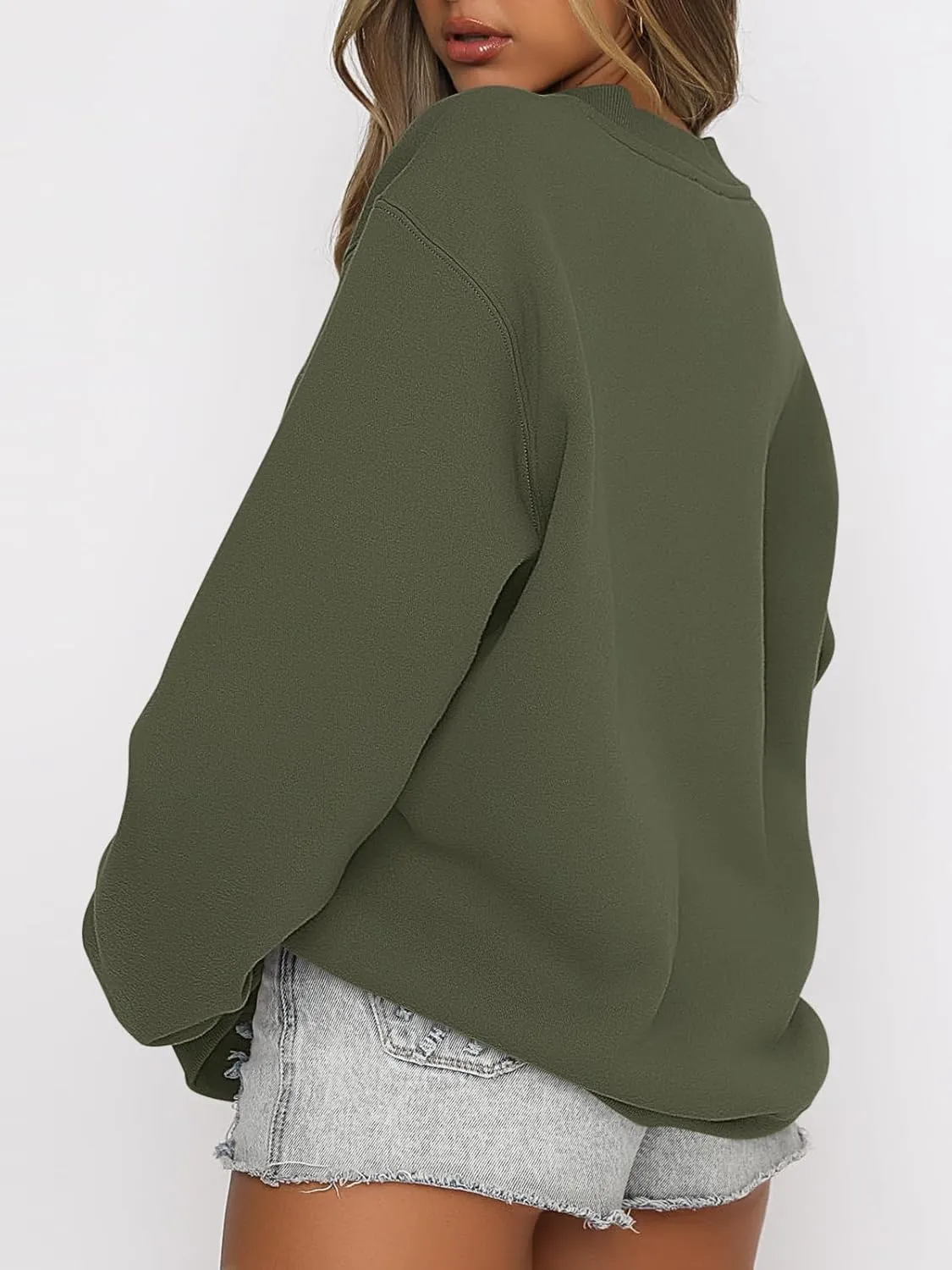 ANRABESS Women's Sweatshirts Crewneck Fleece Oversized Pullover Hoodies Cute Shirts Tops Teen Girls Preppy Clothes 2025