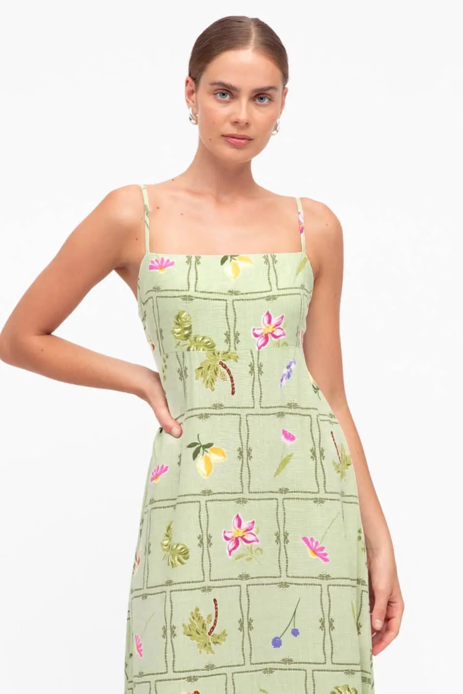 Caralee Botanical Maxi Dress