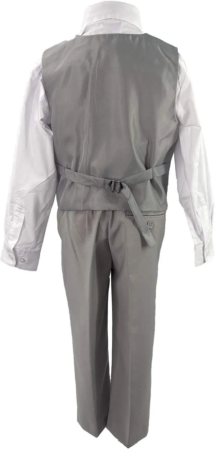 Charcoal Grey Boys Suit,Light Grey Toddler,Ring Bearer,Kids Gray Tuxedo,Communion,Boys' Suits,Trajes para Nios de Vestir