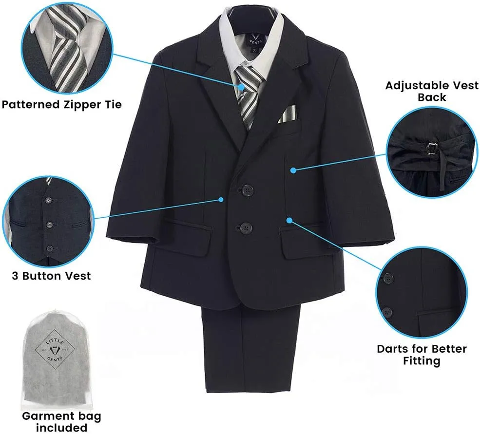 Charcoal Grey Boys Suit,Light Grey Toddler,Ring Bearer,Kids Gray Tuxedo,Communion,Boys' Suits,Trajes para Nios de Vestir