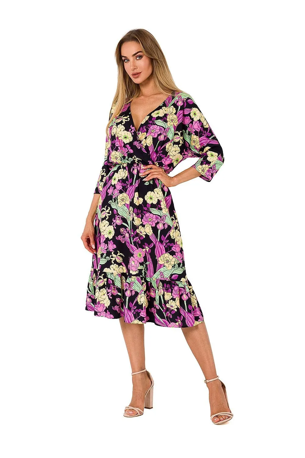 Charming Ruffled Midi Dress for Summer