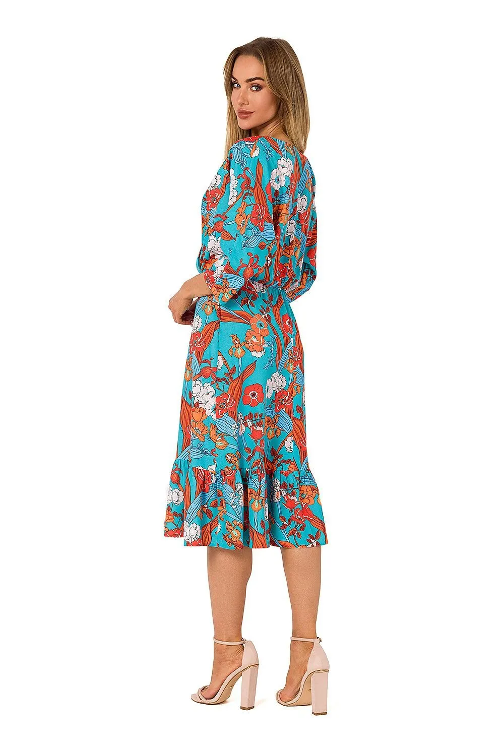 Charming Ruffled Midi Dress for Summer