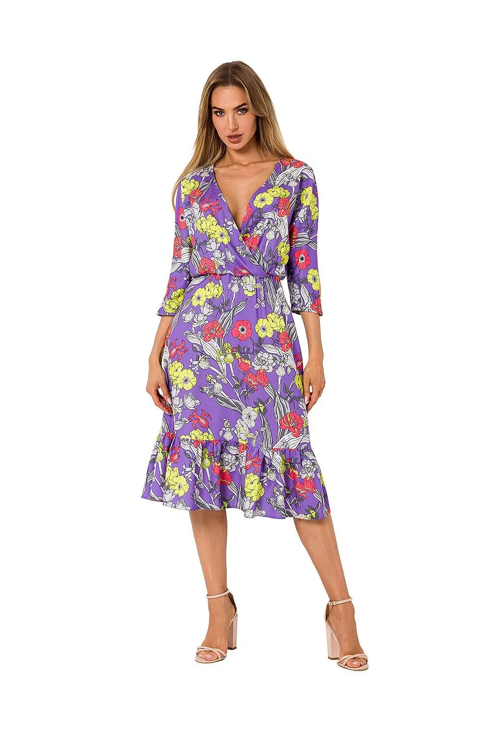Charming Ruffled Midi Dress for Summer