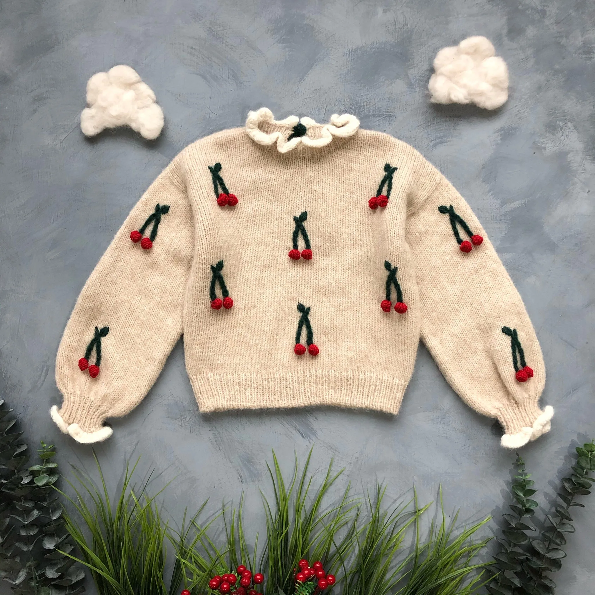 Cherries pullover | Wheat