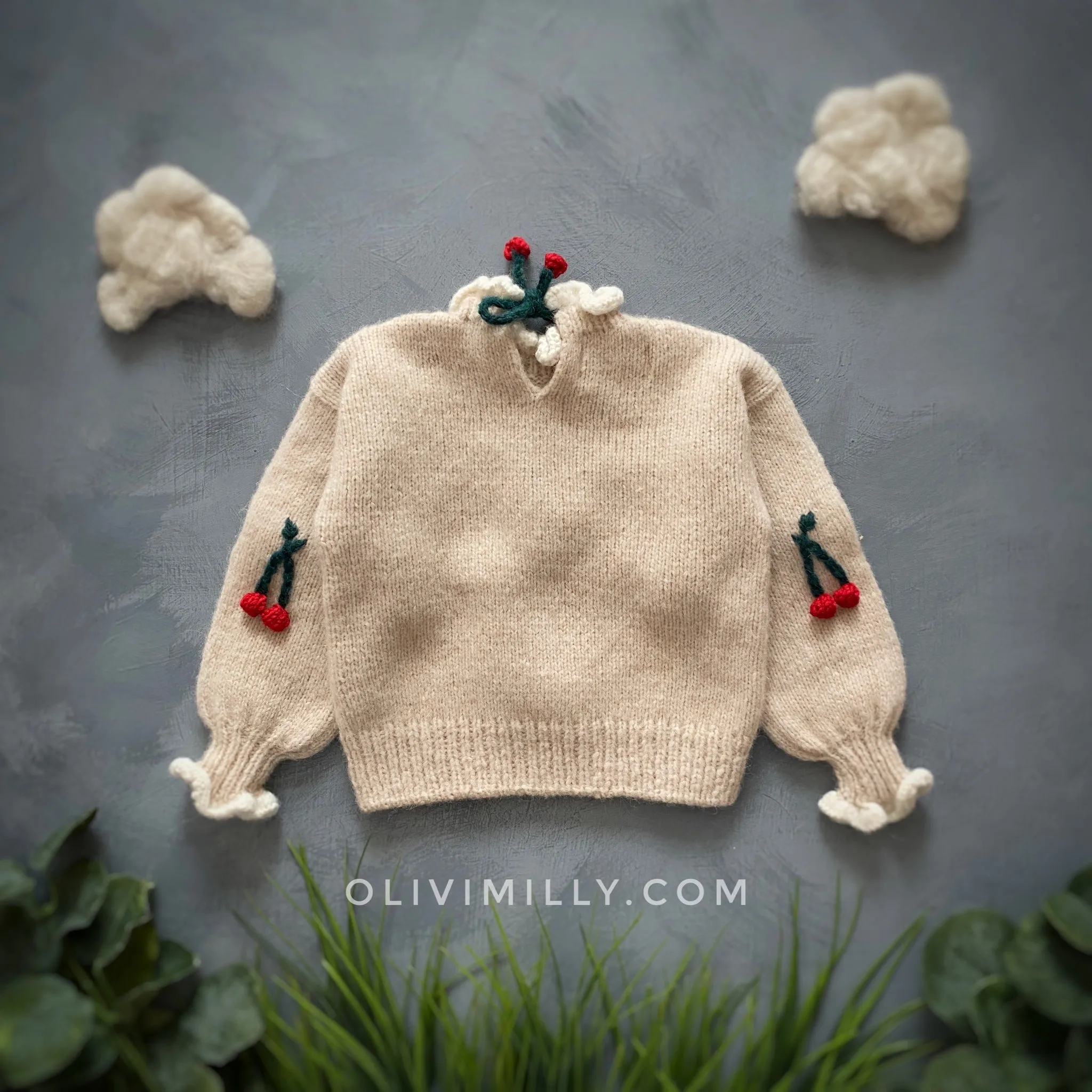 Cherries pullover | Wheat