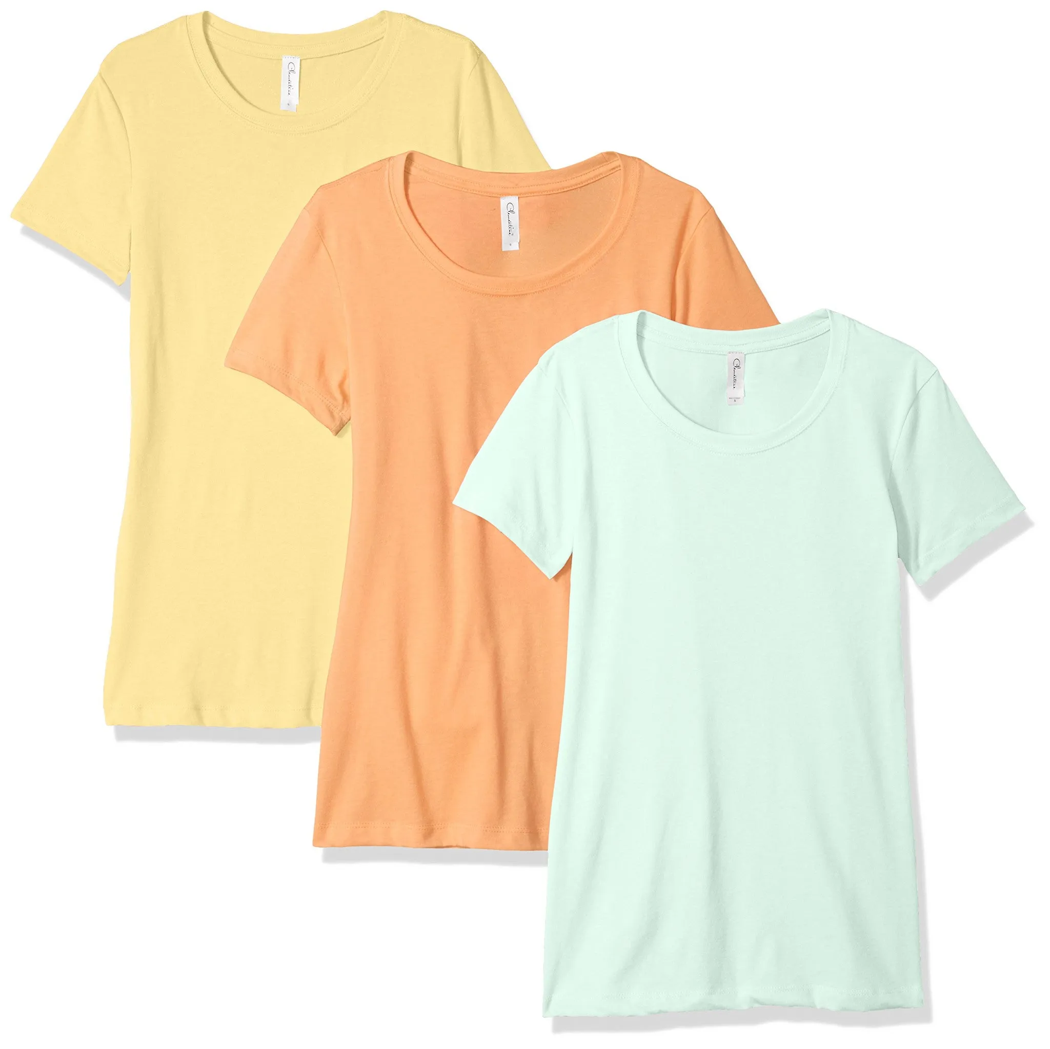 Clementine Women's Petite Plus Ideal Crew Neck Tee (Pack of 3)