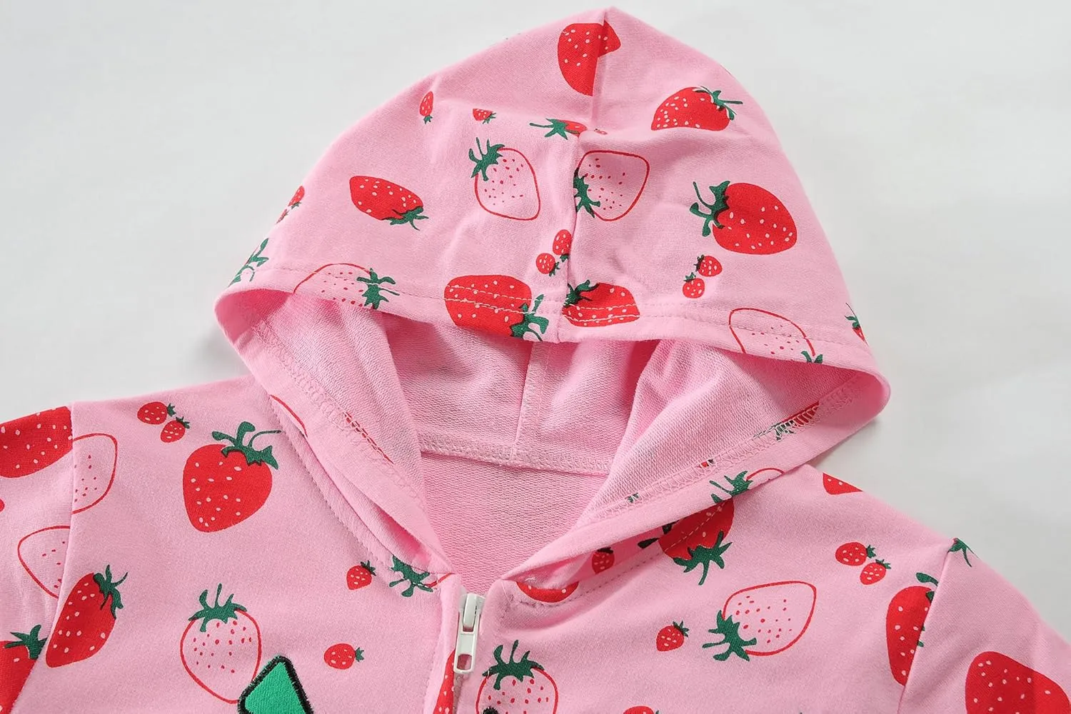 DDSOL Baby Girl Zip-up Jacket Toddler Hoodie Sweatshirt Light Winter Coat Fall Outwear 2t-7t
