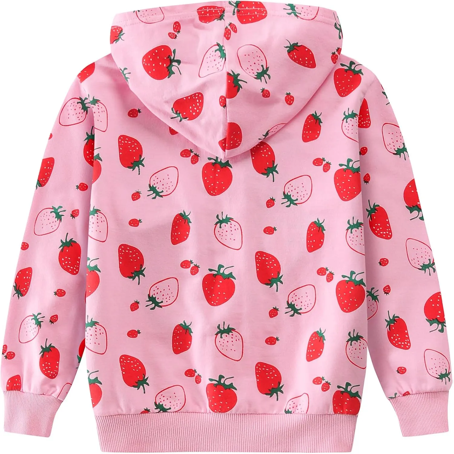 DDSOL Baby Girl Zip-up Jacket Toddler Hoodie Sweatshirt Light Winter Coat Fall Outwear 2t-7t