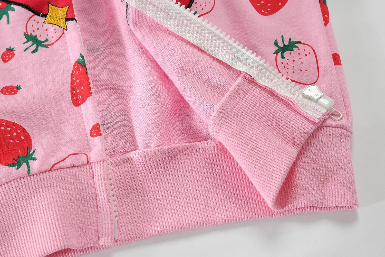 DDSOL Baby Girl Zip-up Jacket Toddler Hoodie Sweatshirt Light Winter Coat Fall Outwear 2t-7t
