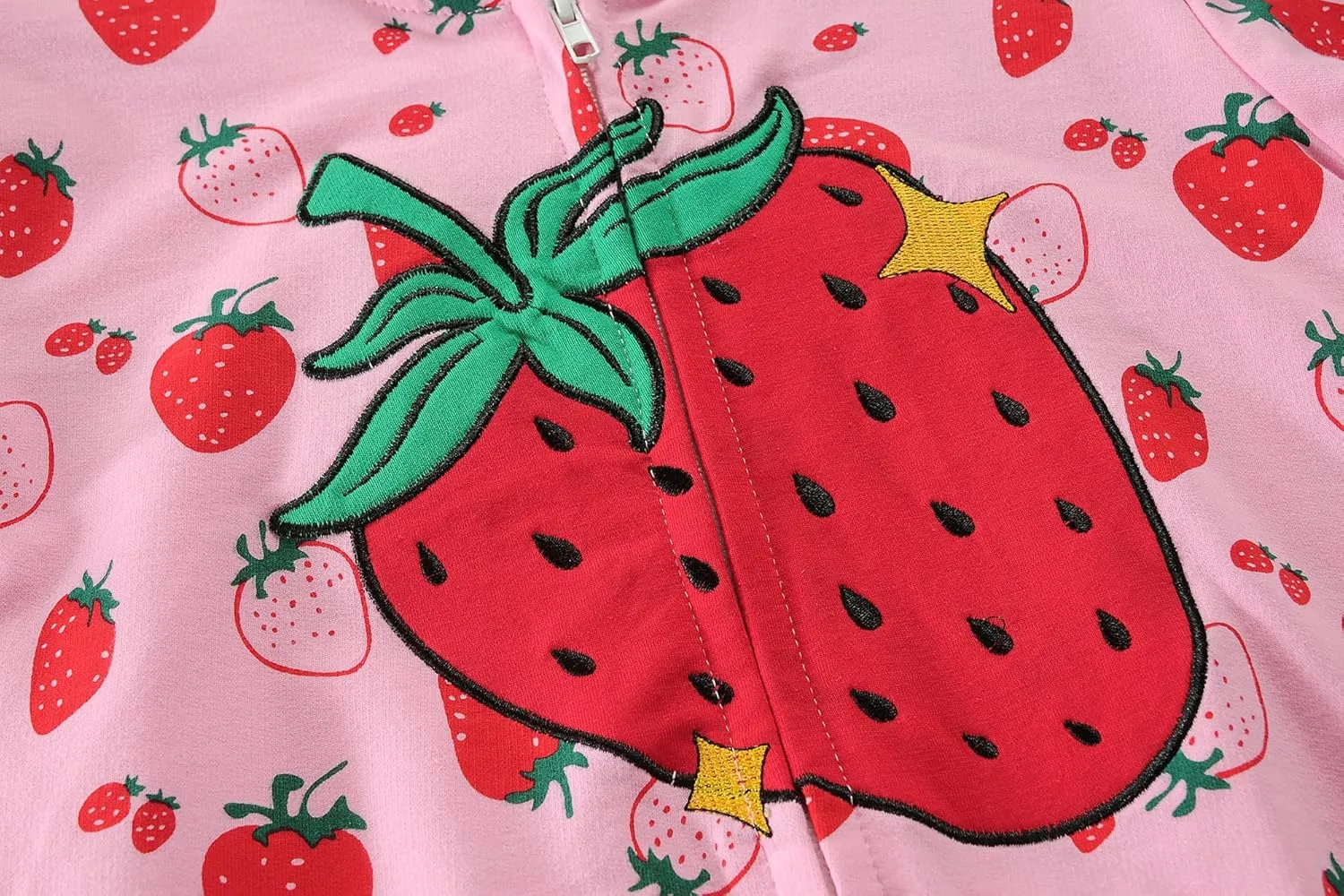 DDSOL Baby Girl Zip-up Jacket Toddler Hoodie Sweatshirt Light Winter Coat Fall Outwear 2t-7t