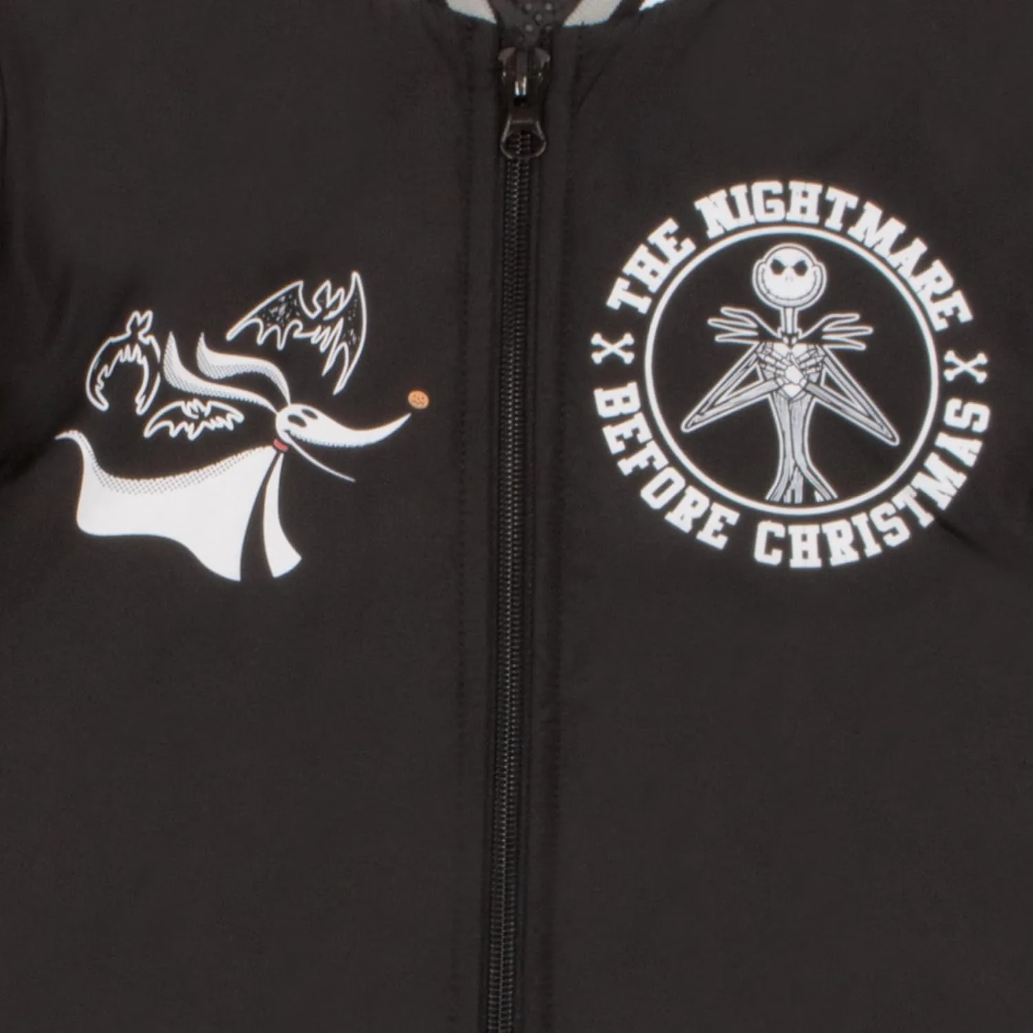 Disney Nightmare Before Christmas Varsity Bomber Jackets for Boys Jack Skellington Coats