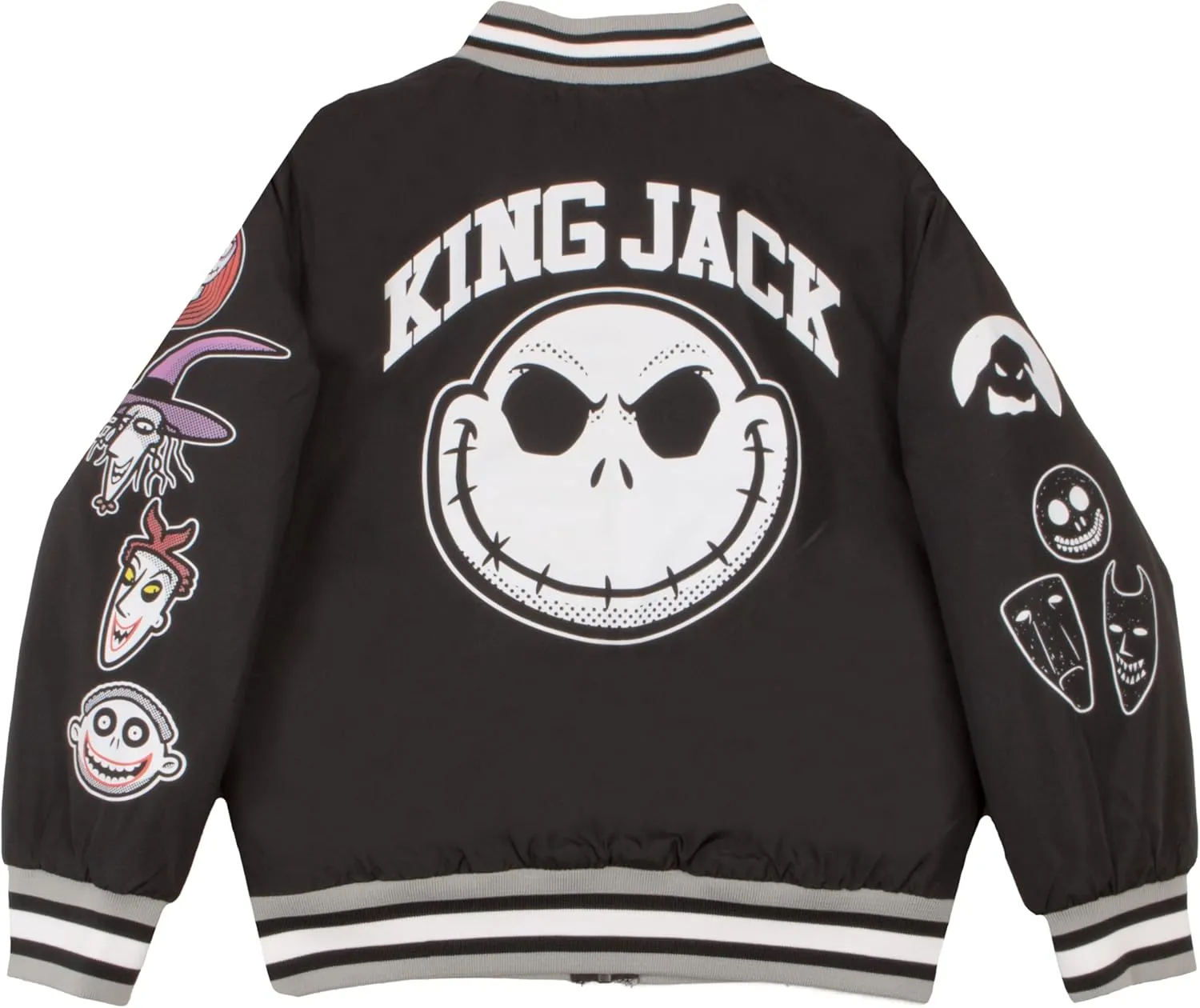 Disney Nightmare Before Christmas Varsity Bomber Jackets for Boys Jack Skellington Coats