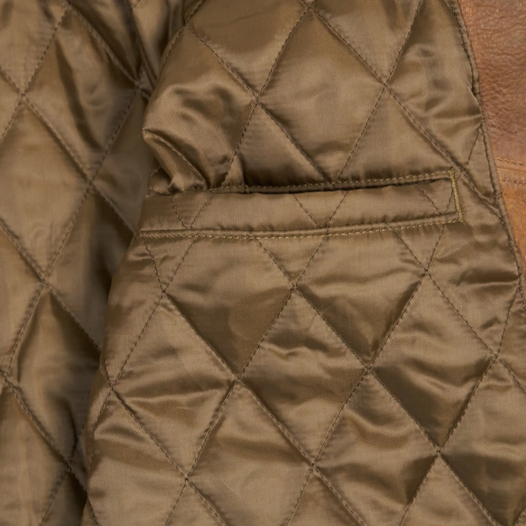 Double RL Shearling- Collar Leather Jacket