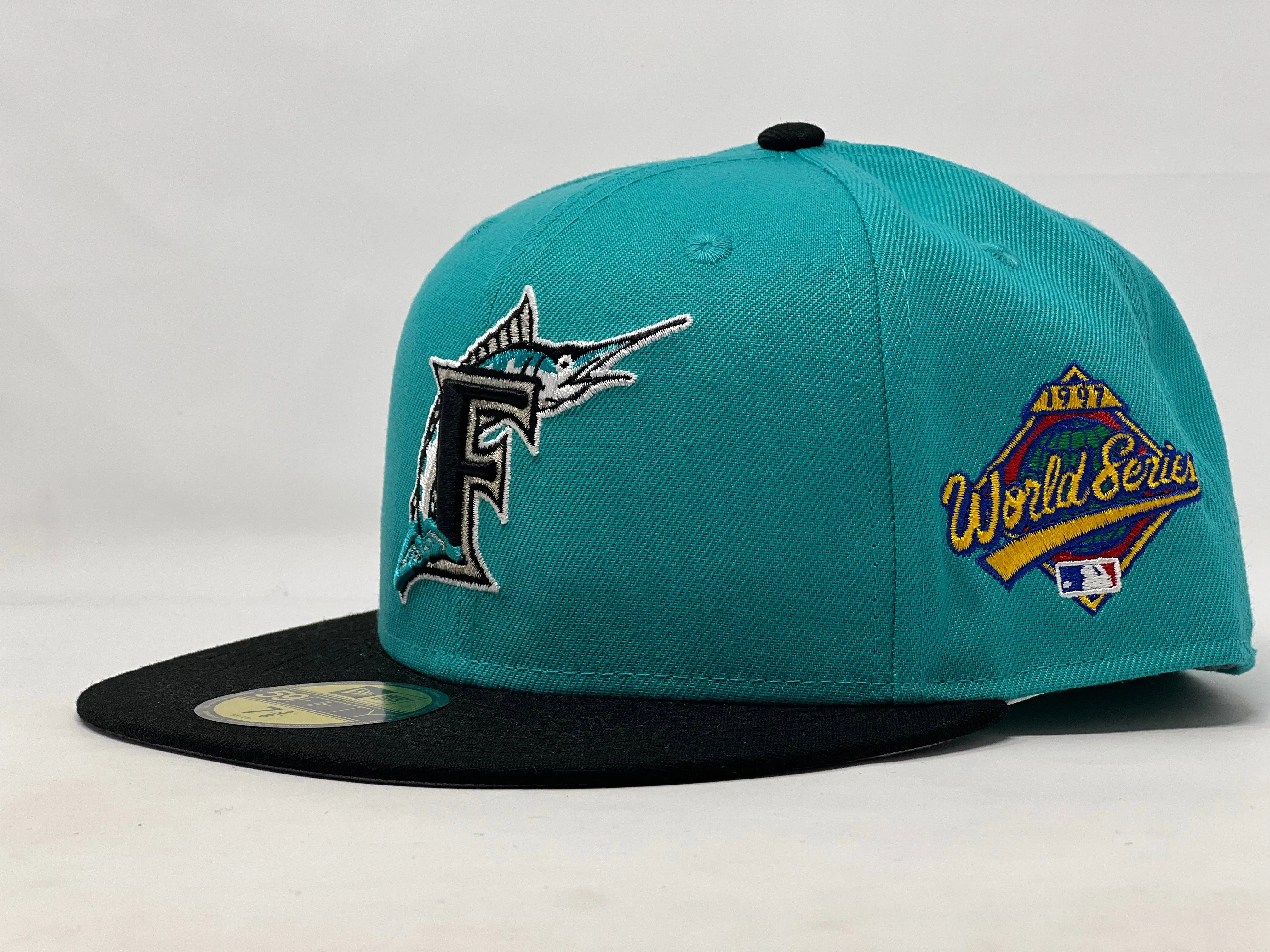 FLORIDA MARLINS 1997 WORLD SERIES GRAY BRIM NEW ERA FITTED HAT