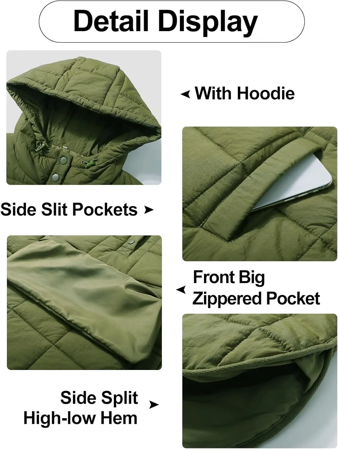 Flygo Women Quilted Pullover Puffer Vest Jacket Oversized Lightweight Sleeveless Down Vests Outerwear