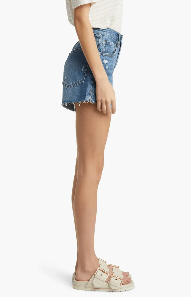 FRAME Le Super High Short Fray