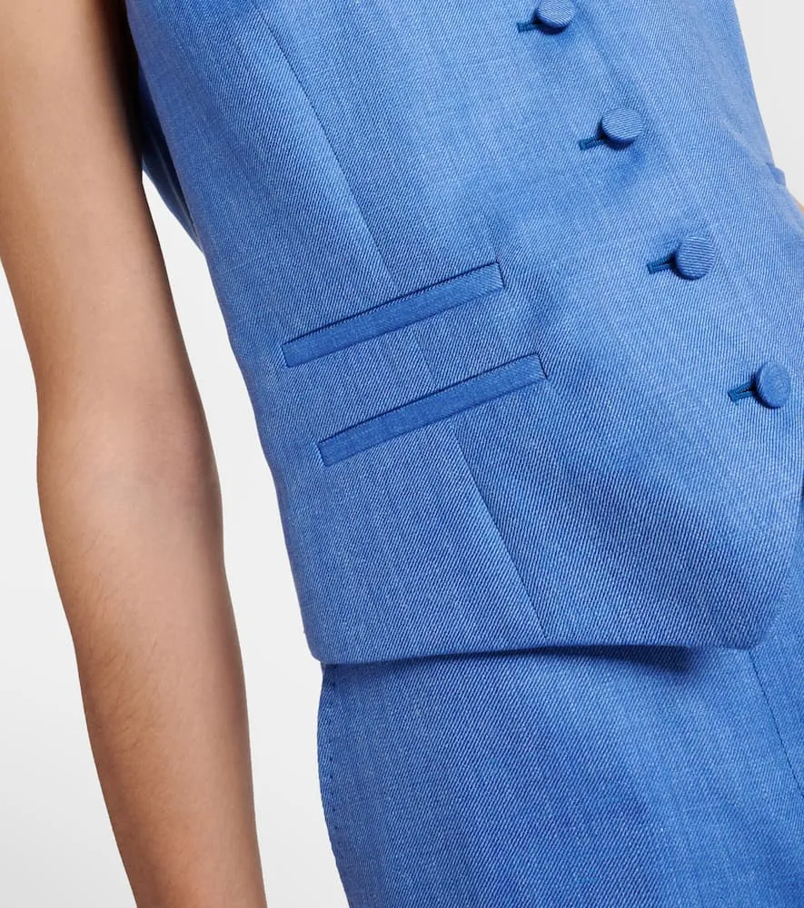 Gabriela Hearst Coleridge wool, silk, and linen vest
