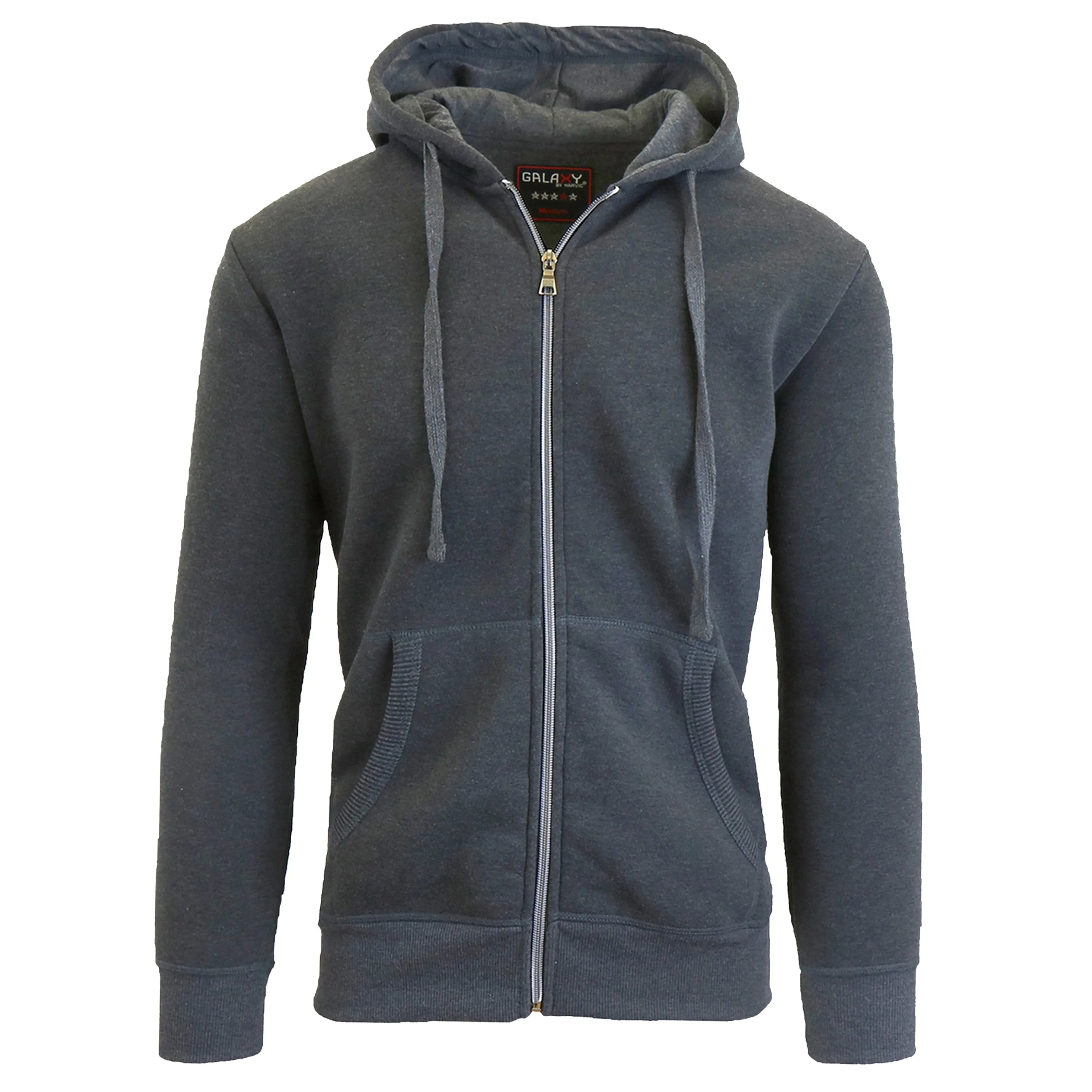 Galaxy By Harvic Boy's Fleece-Lined Zip Hoodie (S-XL)