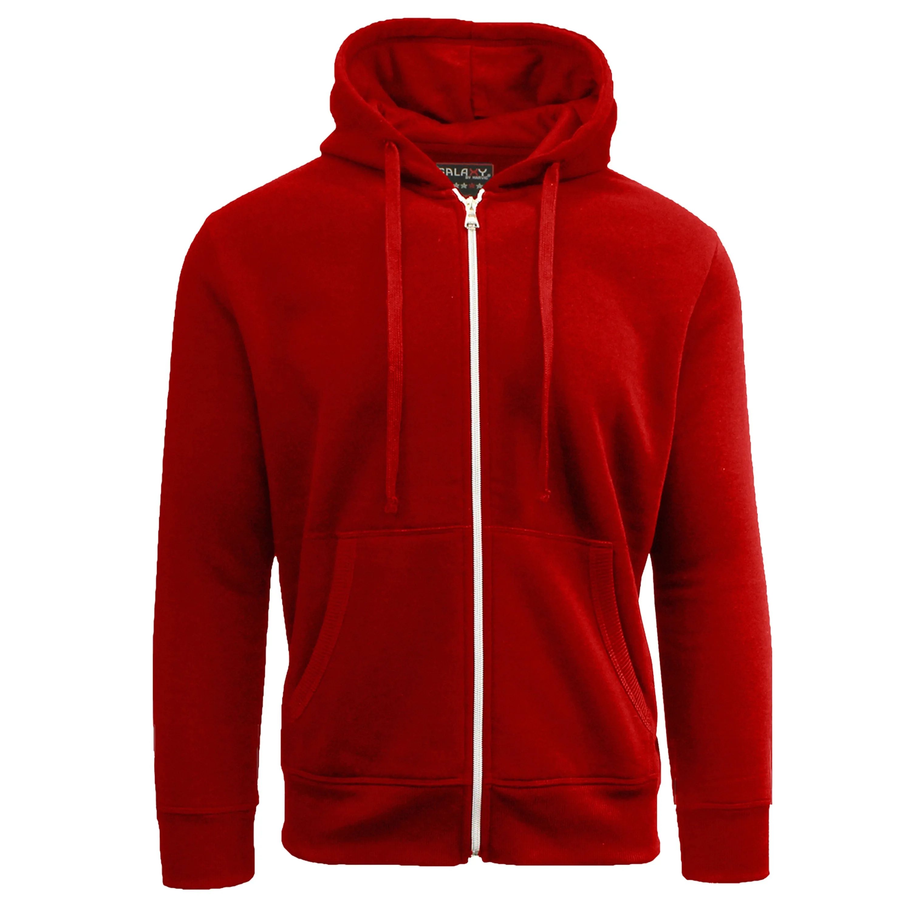 Galaxy By Harvic Boy's Fleece-Lined Zip Hoodie (S-XL)