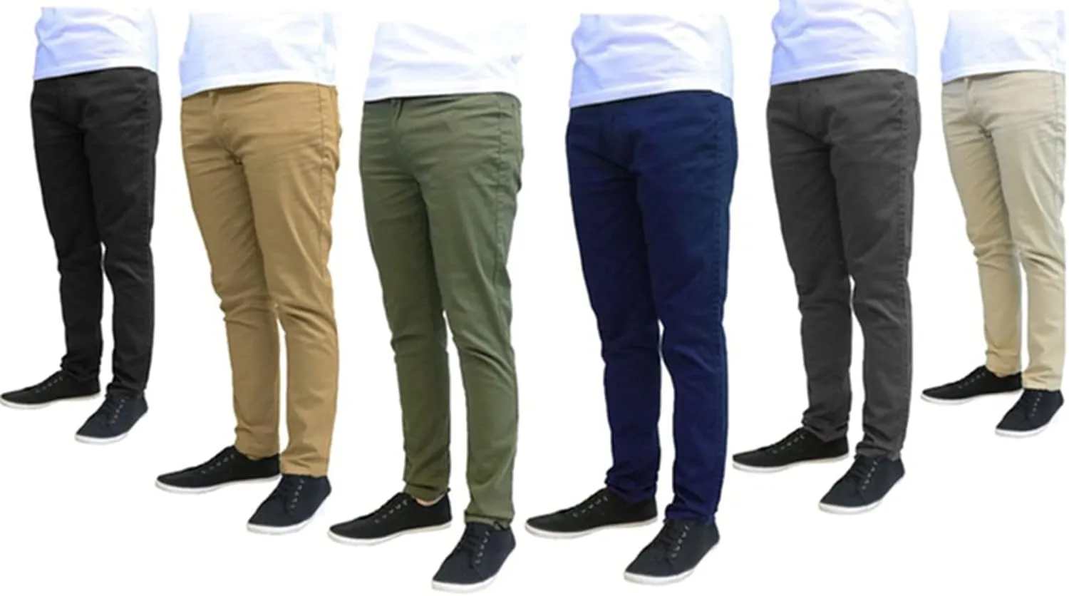Galaxy by Harvic Slim Fit Men's Stretch Chino Pants