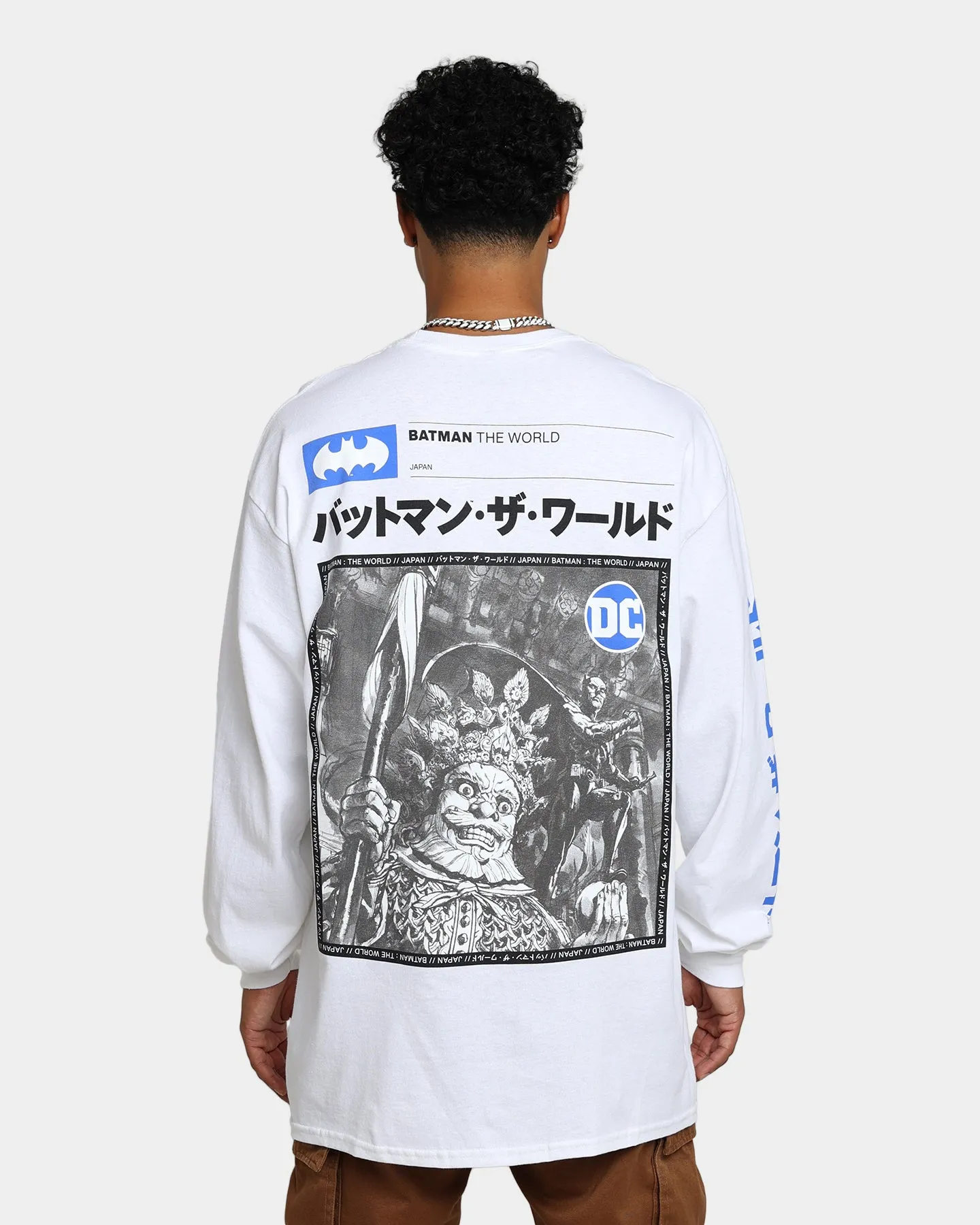 Goat Crew x Batman Batman The World Japan Long Sleeve T-Shirt White