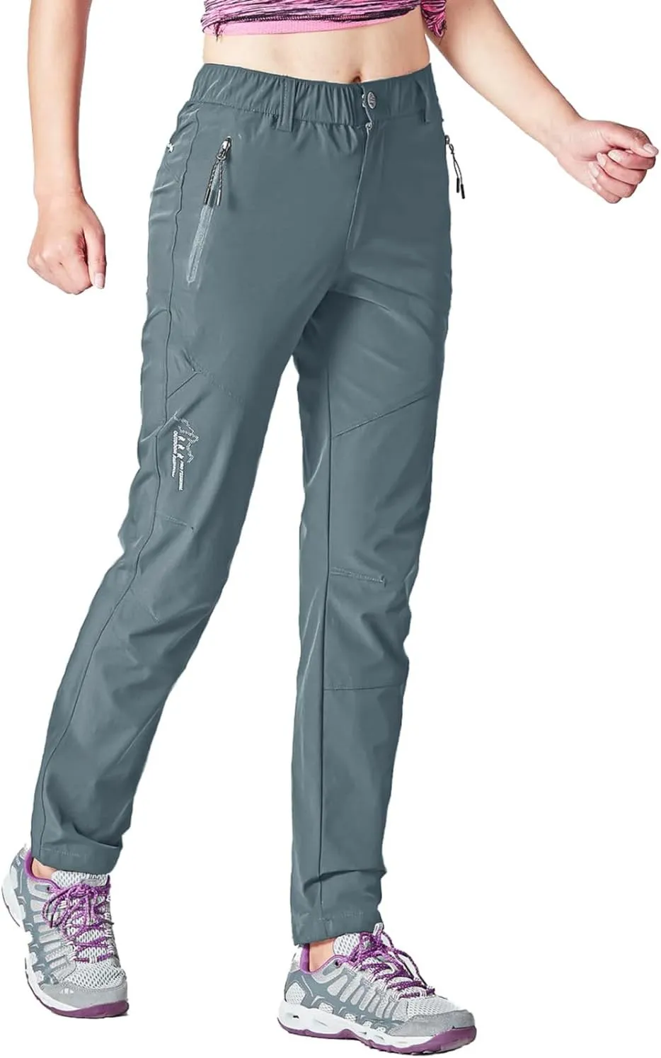 Gopune Women's Outdoor Hiking Pants Lightweight Quick Dry Water Resistant Mountain Trouser