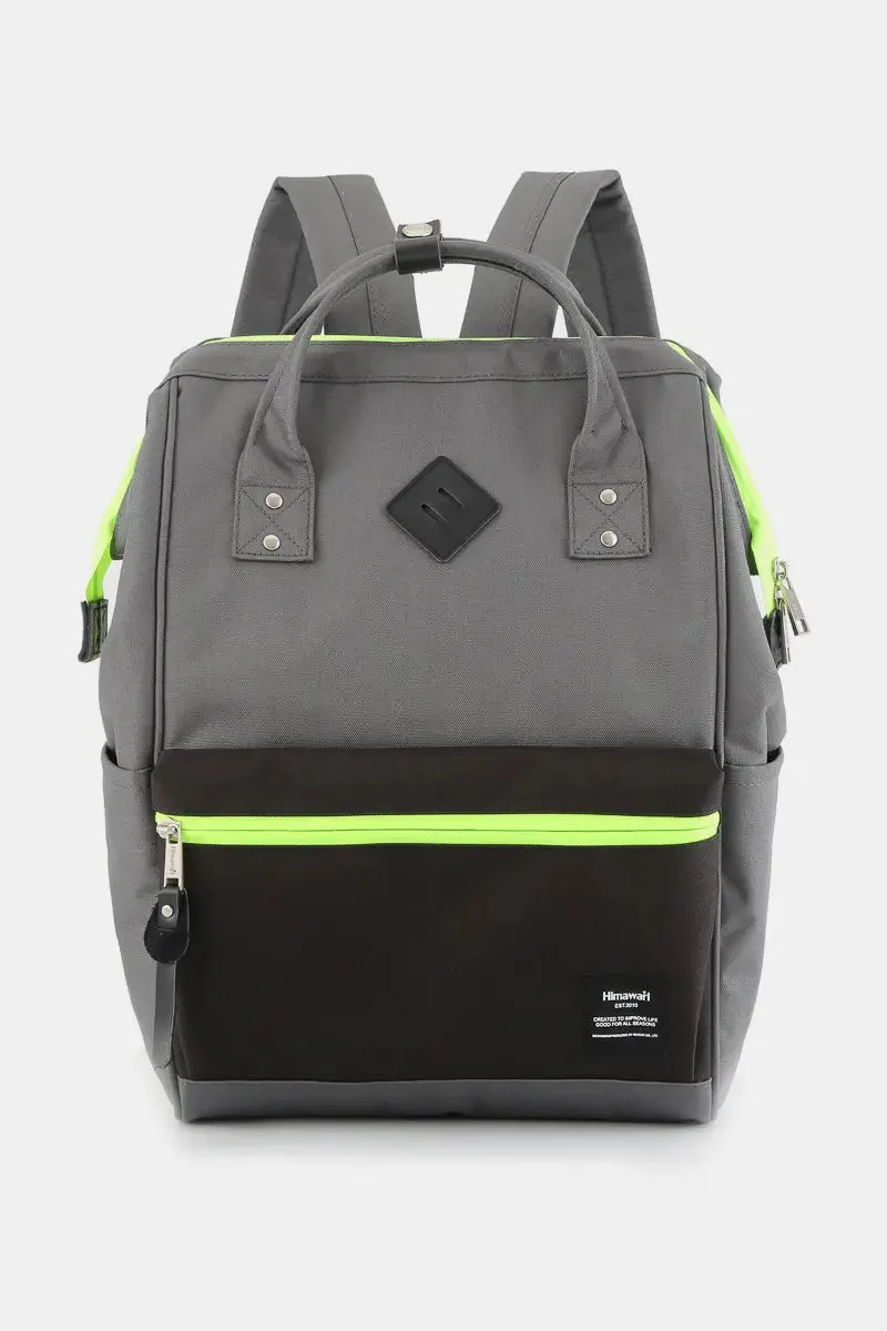 Himawari Contrast Waterproof Backpack Bag with Reinforced Edges