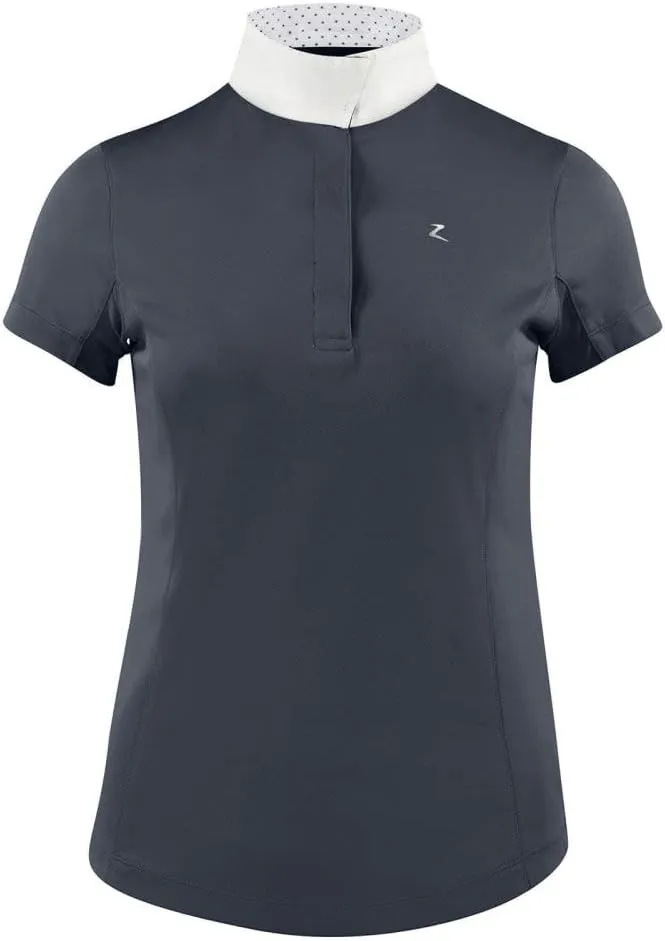 HORZE Women's Blaire Short Sleeved Sun Show Shirt, Mesh Under-Sleeves, UV Protection, Moisture-Wicking Nanotex Fabric