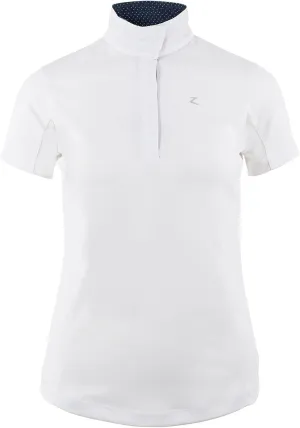 HORZE Women's Blaire Short Sleeved Sun Show Shirt, Mesh Under-Sleeves, UV Protection, Moisture-Wicking Nanotex Fabric