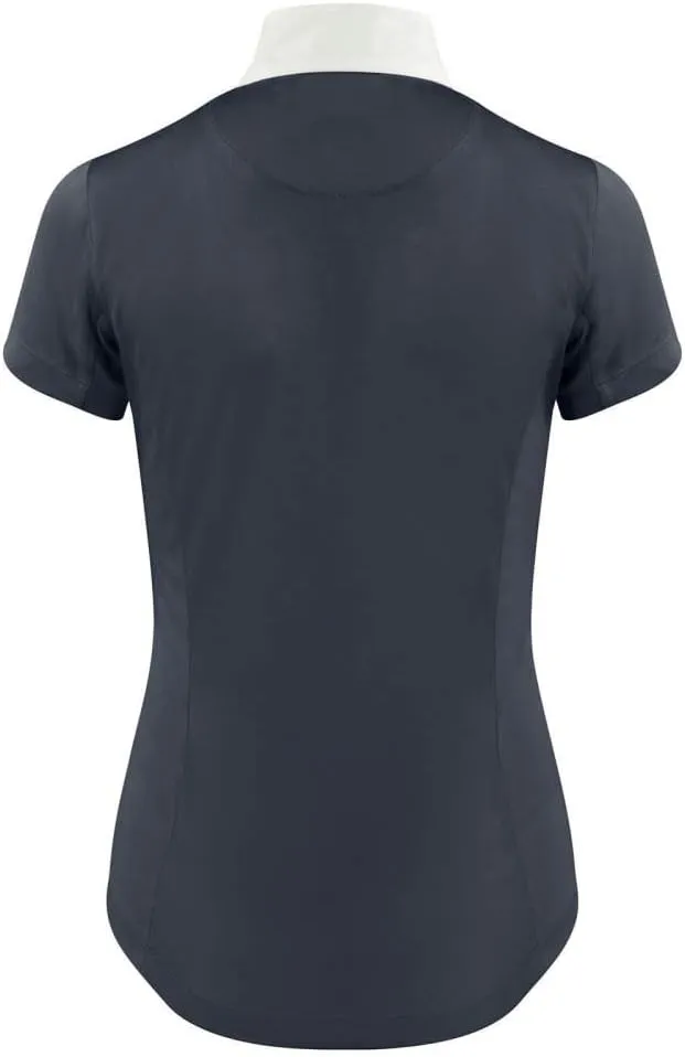 HORZE Women's Blaire Short Sleeved Sun Show Shirt, Mesh Under-Sleeves, UV Protection, Moisture-Wicking Nanotex Fabric