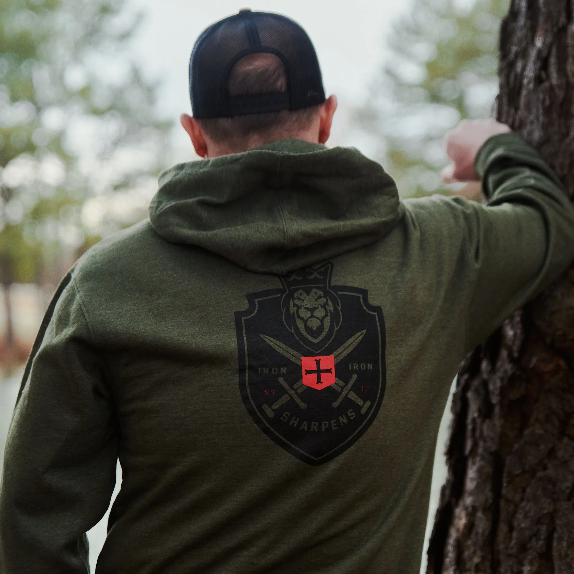 Iron Sharpens Iron OD Green Zip-Up Hoodie