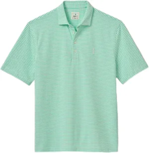 johnnie-O Performance Mesh Polo - Hunter Stripe