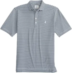 johnnie-O Performance Mesh Polo - Hunter Stripe
