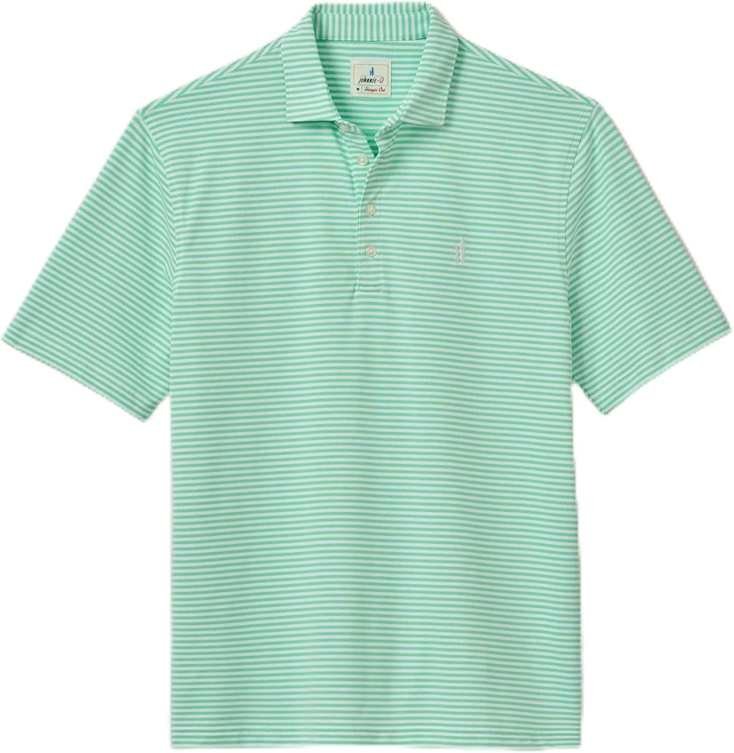 johnnie-O Performance Mesh Polo - Hunter Stripe