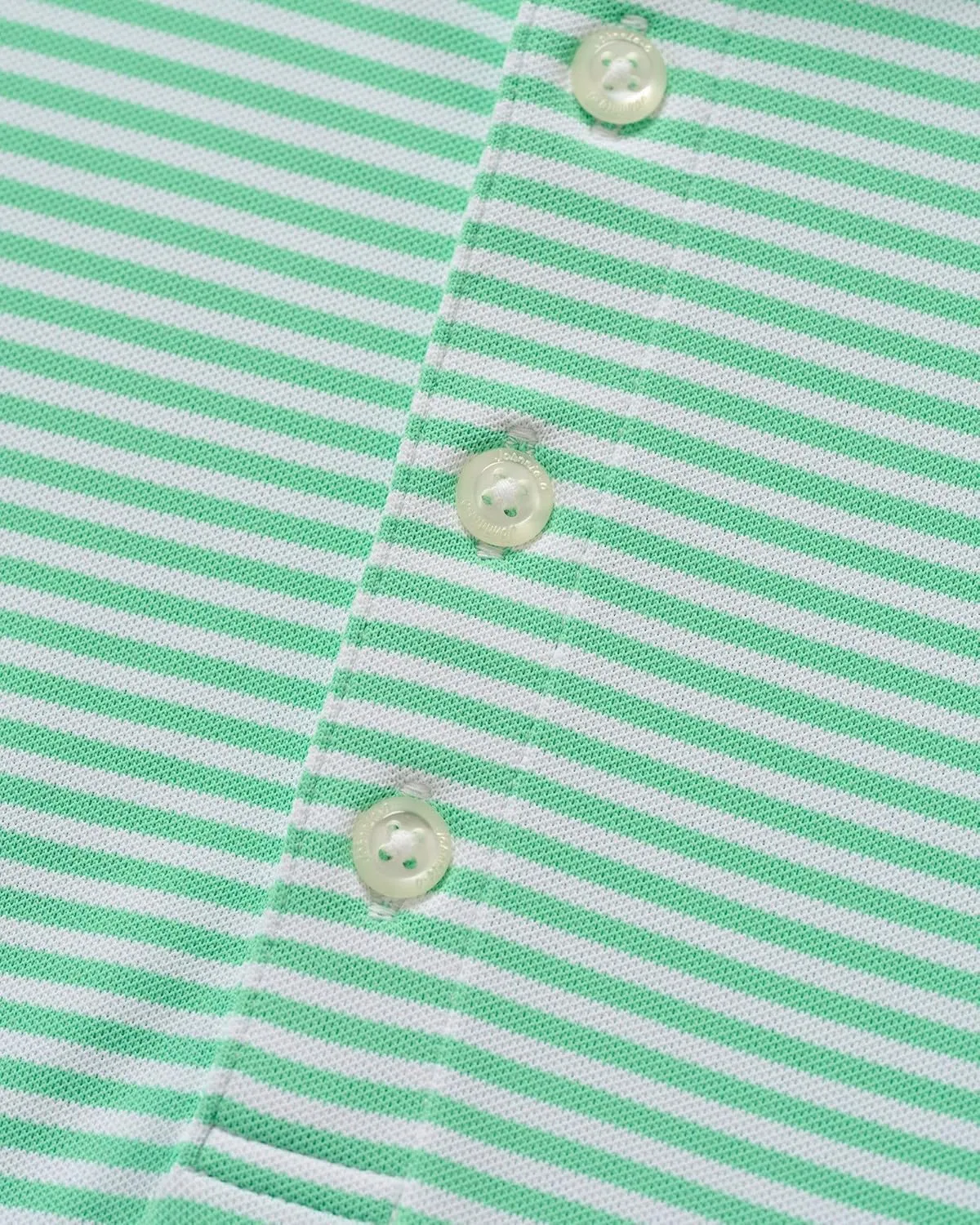 johnnie-O Performance Mesh Polo - Hunter Stripe