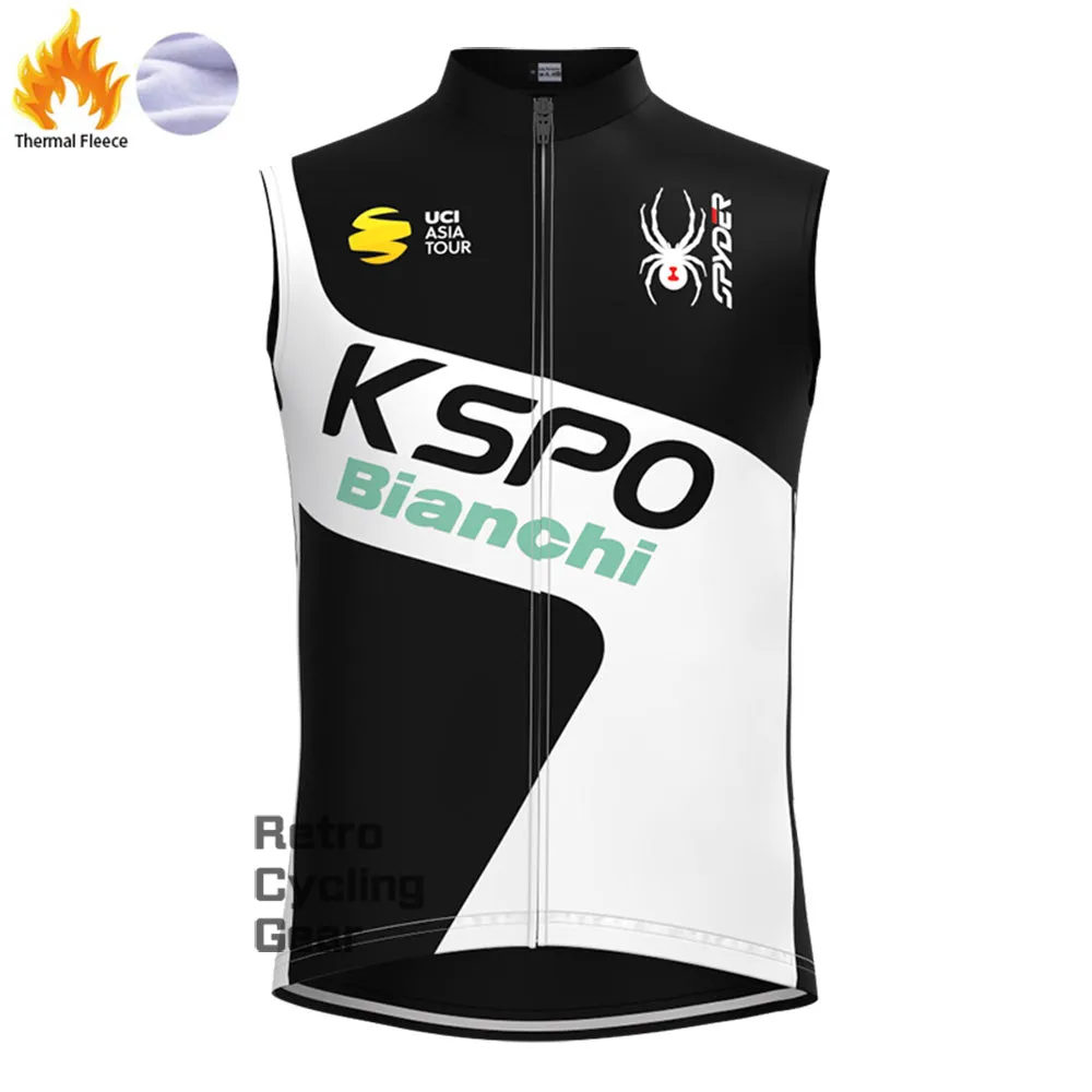 KSPO Bianchi Fleece Retro Long Cycling Kits