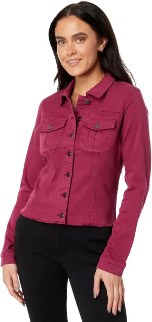 KUT from the Kloth Kara Jacket with Frayed Hem