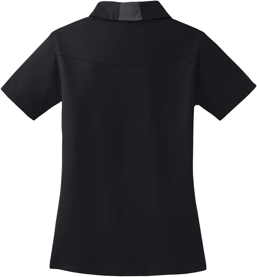 Ladies Moisture Wicking 2 Tone Micropique Golf Polos in Sizes XS-4XL