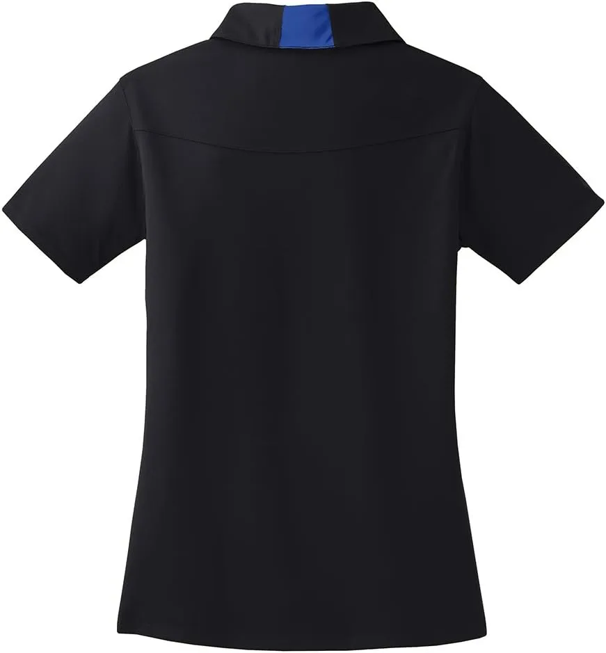 Ladies Moisture Wicking 2 Tone Micropique Golf Polos in Sizes XS-4XL