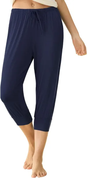 Latuza Women's Viscose Jogger Capri Pajama Lounge Pants
