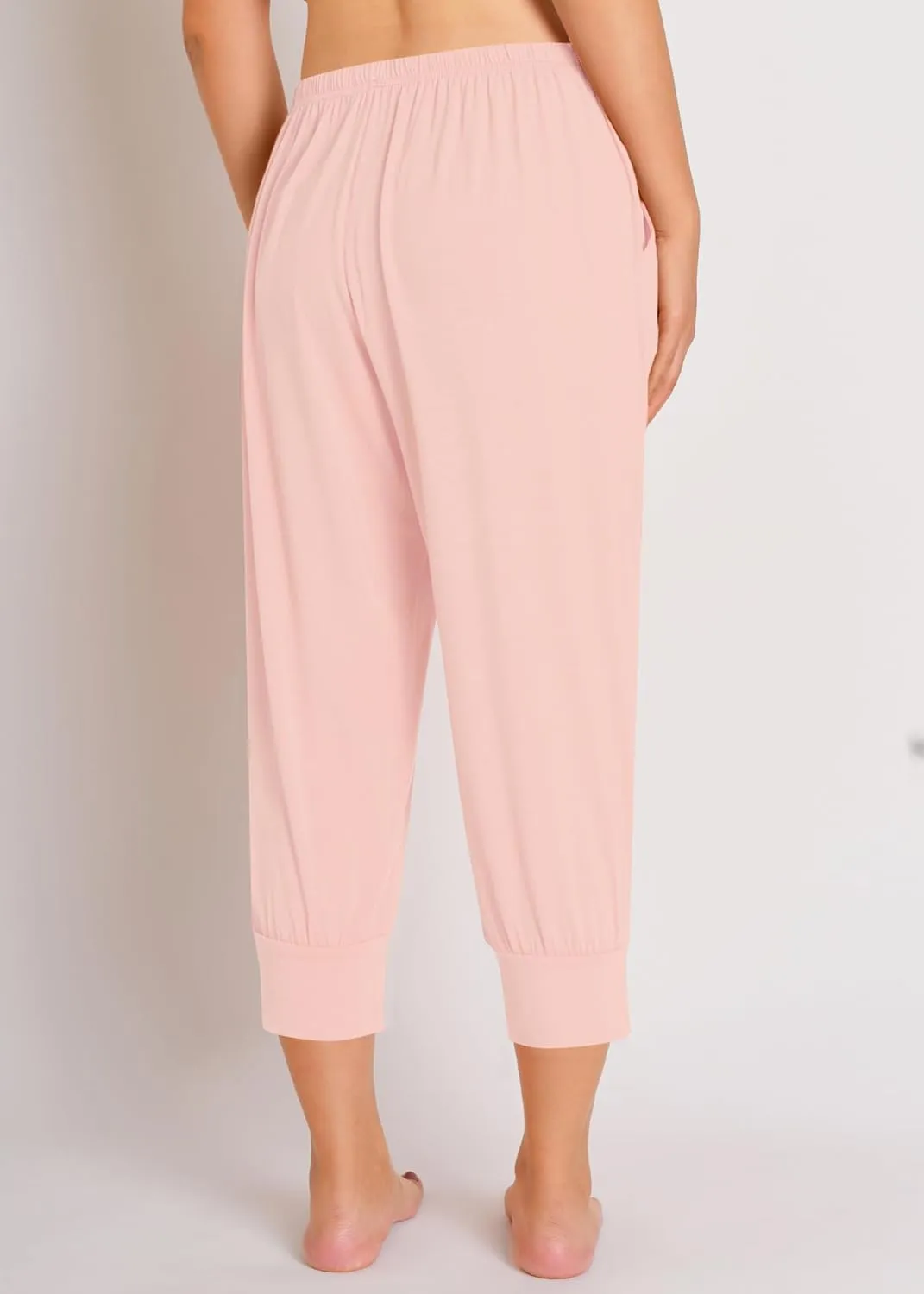 Latuza Women's Viscose Jogger Capri Pajama Lounge Pants