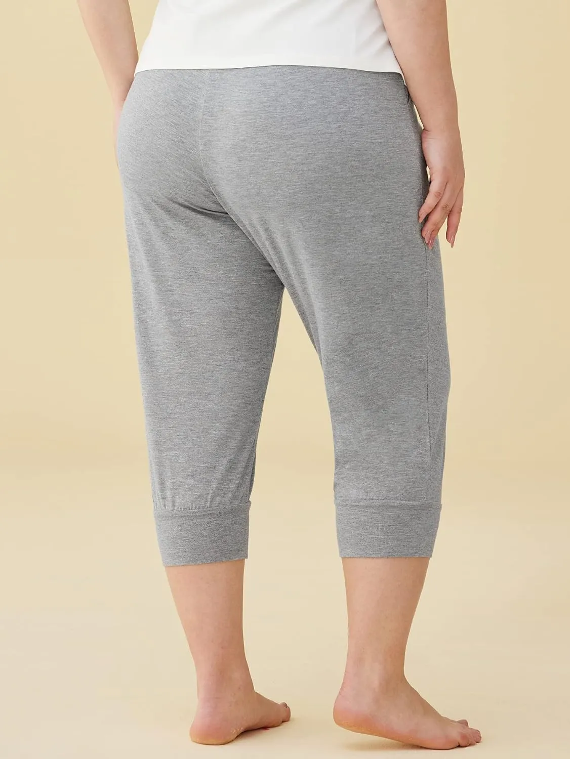 Latuza Women's Viscose Jogger Capri Pajama Lounge Pants