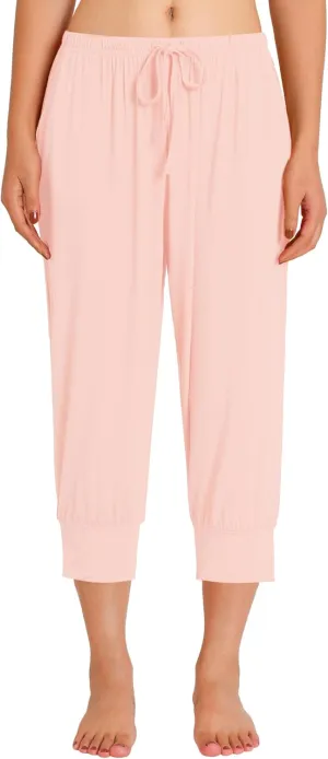 Latuza Women's Viscose Jogger Capri Pajama Lounge Pants