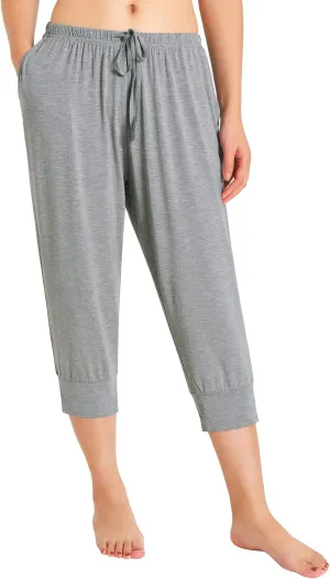 Latuza Women's Viscose Jogger Capri Pajama Lounge Pants