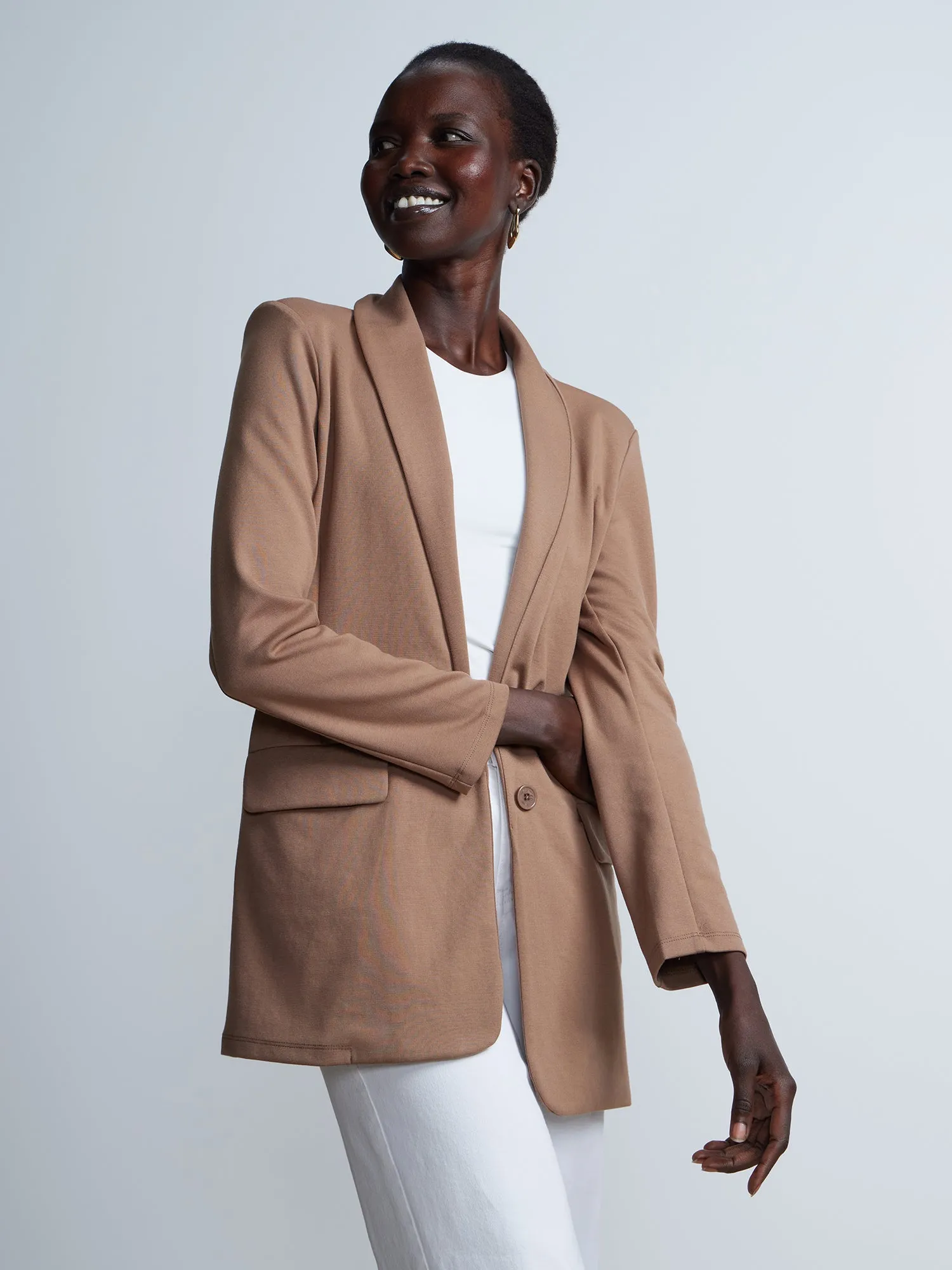 Long Sleeve Ponte Blazer