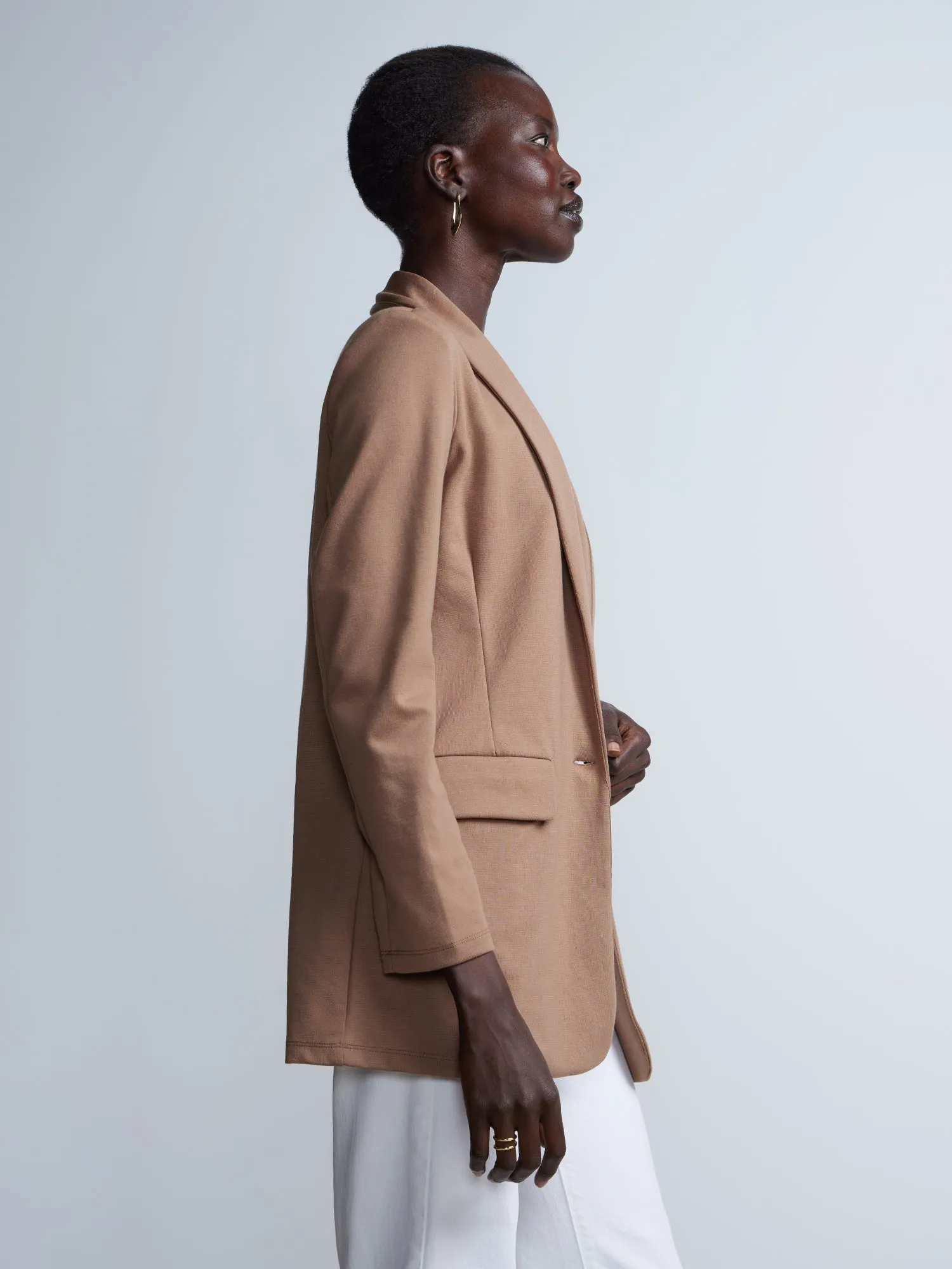 Long Sleeve Ponte Blazer