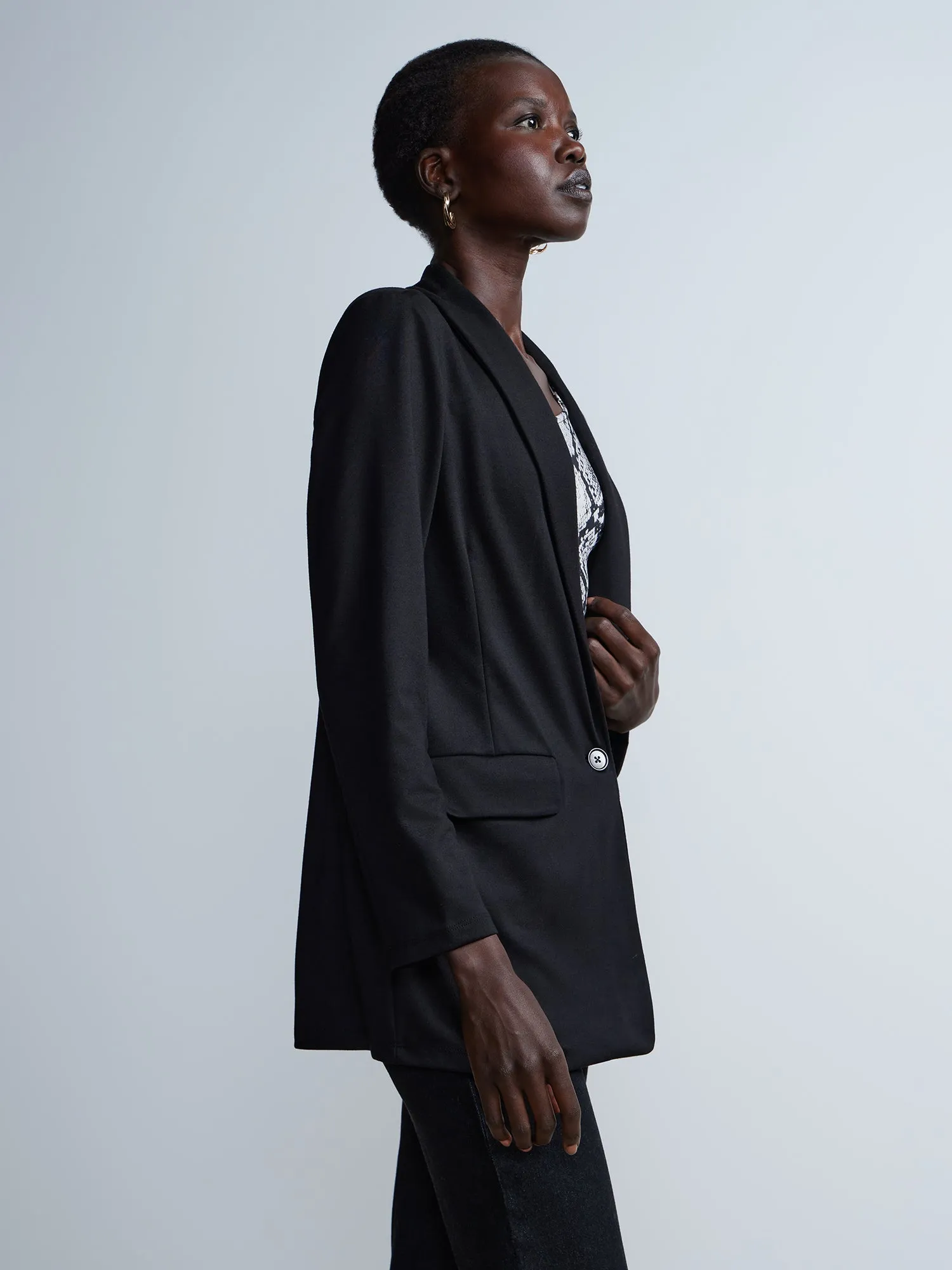 Long Sleeve Ponte Blazer