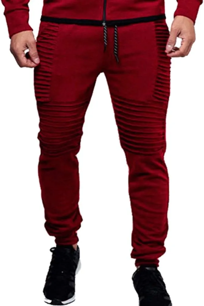 Men's Casual Tracksuit Full Zip Hoodie Sweatsuit Jogging Sports Athletic Sweat Suits